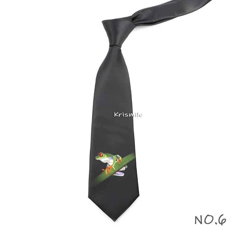 Men's Vintage Imitation Silk Ties 8cm Animal Mathematical Formula Architecture Retro Printing Necktie Party Suit Shirt Accessory