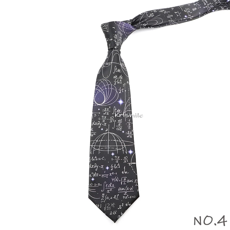 Men's Vintage Imitation Silk Ties 8cm Animal Mathematical Formula Architecture Retro Printing Necktie Party Suit Shirt Accessory
