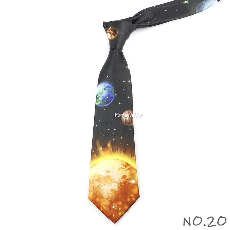 Men's Vintage Imitation Silk Ties 8cm Animal Mathematical Formula Architecture Retro Printing Necktie Party Suit Shirt Accessory