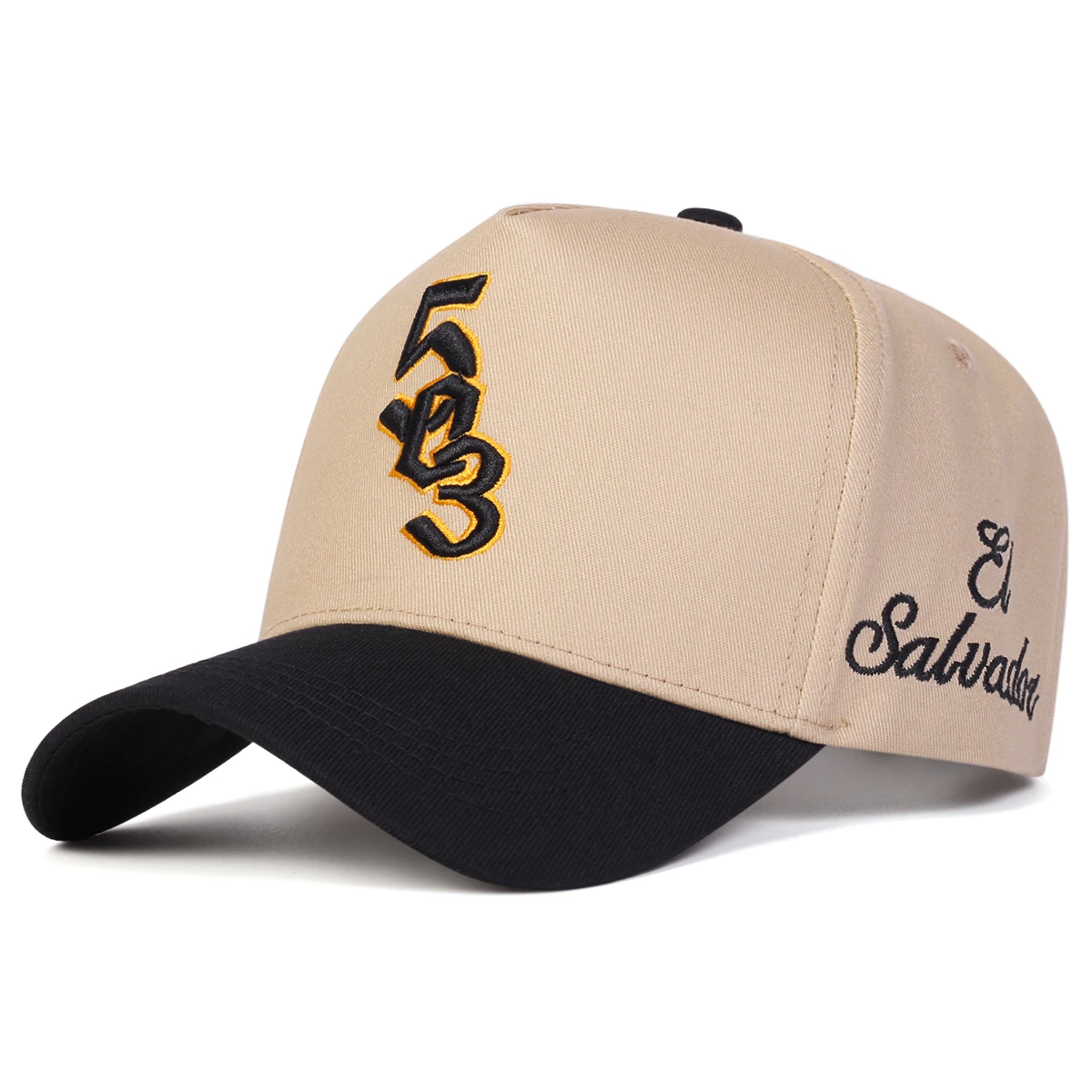 Unisex 503 Salvador Letter Embroidery Baseball Caps Spring and Autumn Outdoor Adjustable Casual Hats Sunscreen Hat