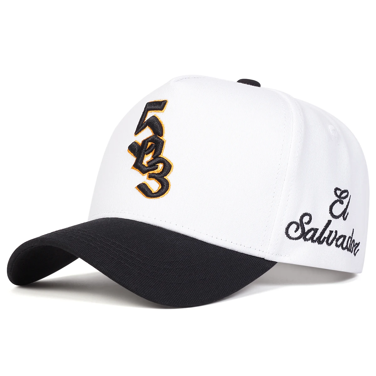 Unisex 503 Salvador Letter Embroidery Baseball Caps Spring and Autumn Outdoor Adjustable Casual Hats Sunscreen Hat