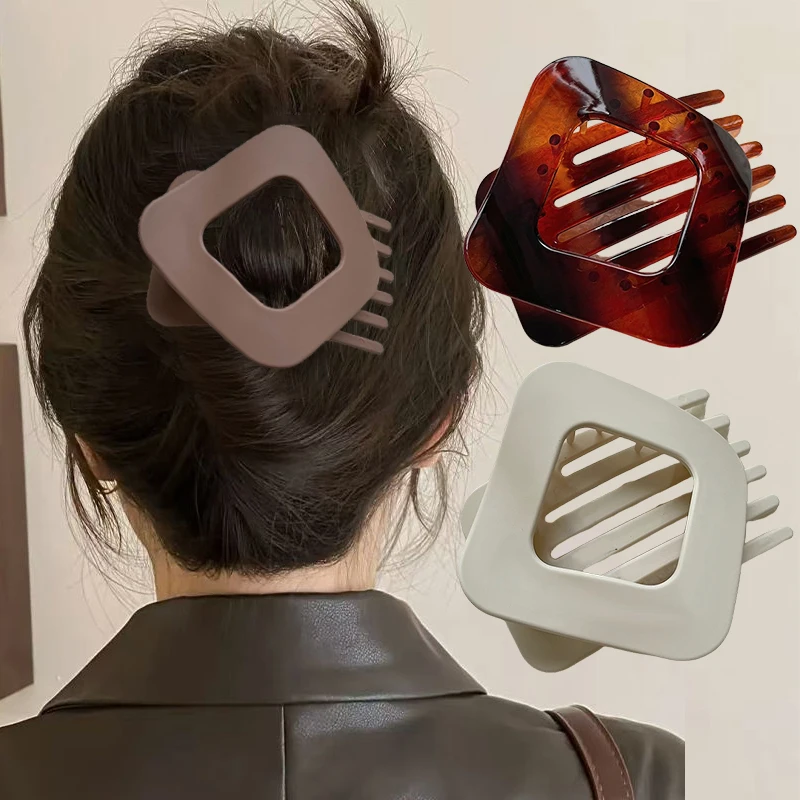Women Hair Claws Clamp Hairpins Matte Large Duckbill Hair Clips Crab Girls Barrettes Ponytail Styling Tools Hair Accessories