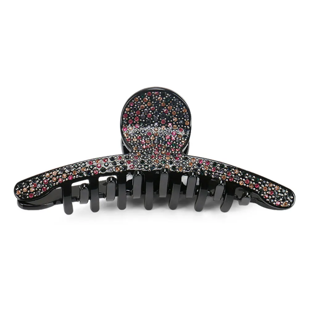Luxury Spark Rhinestones Hair Claw Clip for Women Girls Charming Handmade Hair Jewelry Ornament Accessory - Office Career Party