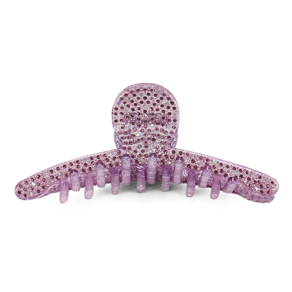 Luxury Spark Rhinestones Hair Claw Clip for Women Girls Charming Handmade Hair Jewelry Ornament Accessory - Office Career Party