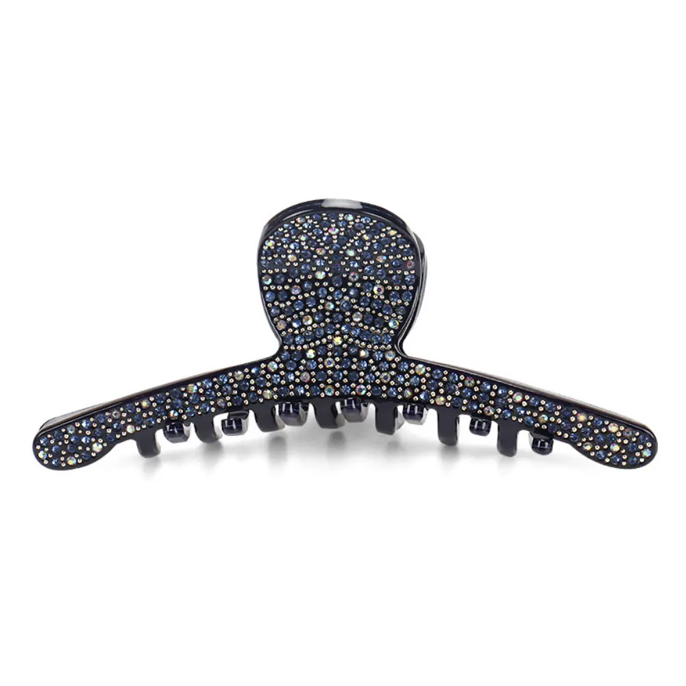 Luxury Spark Rhinestones Hair Claw Clip for Women Girls Charming Handmade Hair Jewelry Ornament Accessory - Office Career Party
