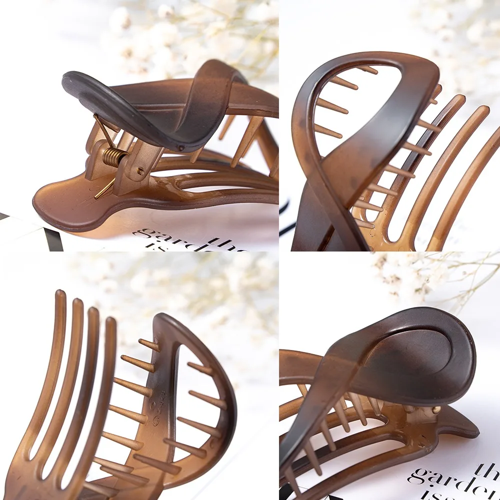 Women Large Hair Clamp Hair Clip Seamless Plastic Duckbill Claw for Women Girls Simple Hairpins Styling Tools Hair Accessories