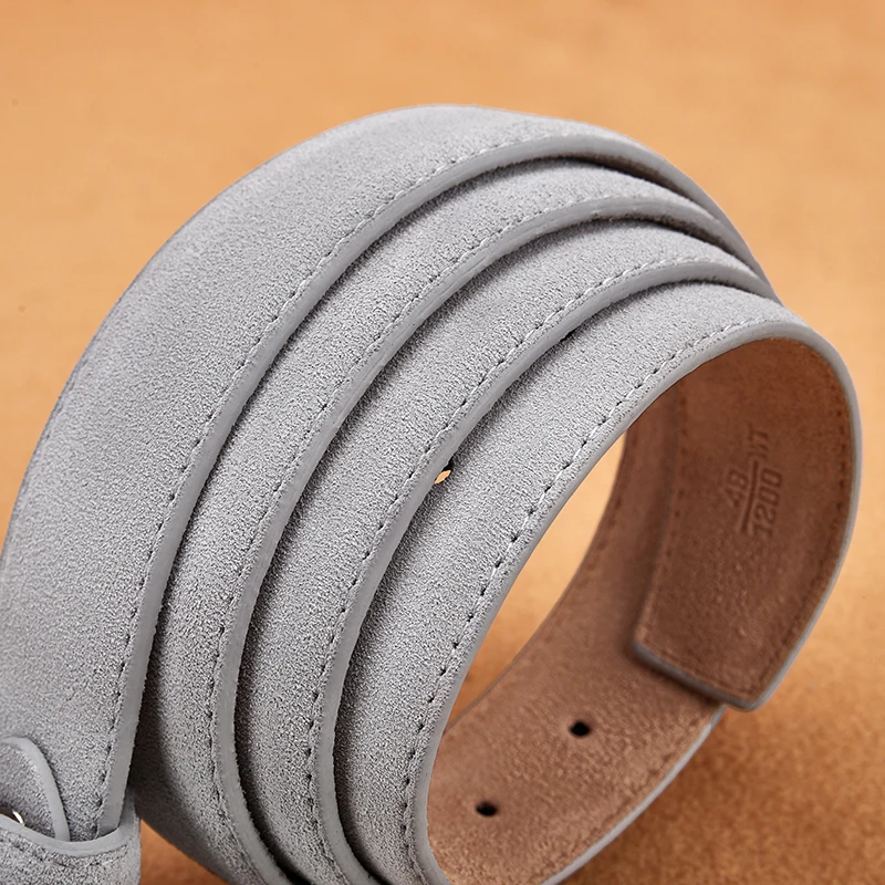 Luxury Suede Cowhide Leather Belt for women, Vintage Style Men belt 3.5cm Wide Waistband for Dresses & Jeans Unisex belt