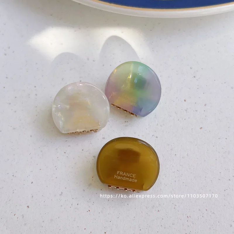 Cute little bear ear clip~Korea France simple round hair clip, small bangs clip, side clip