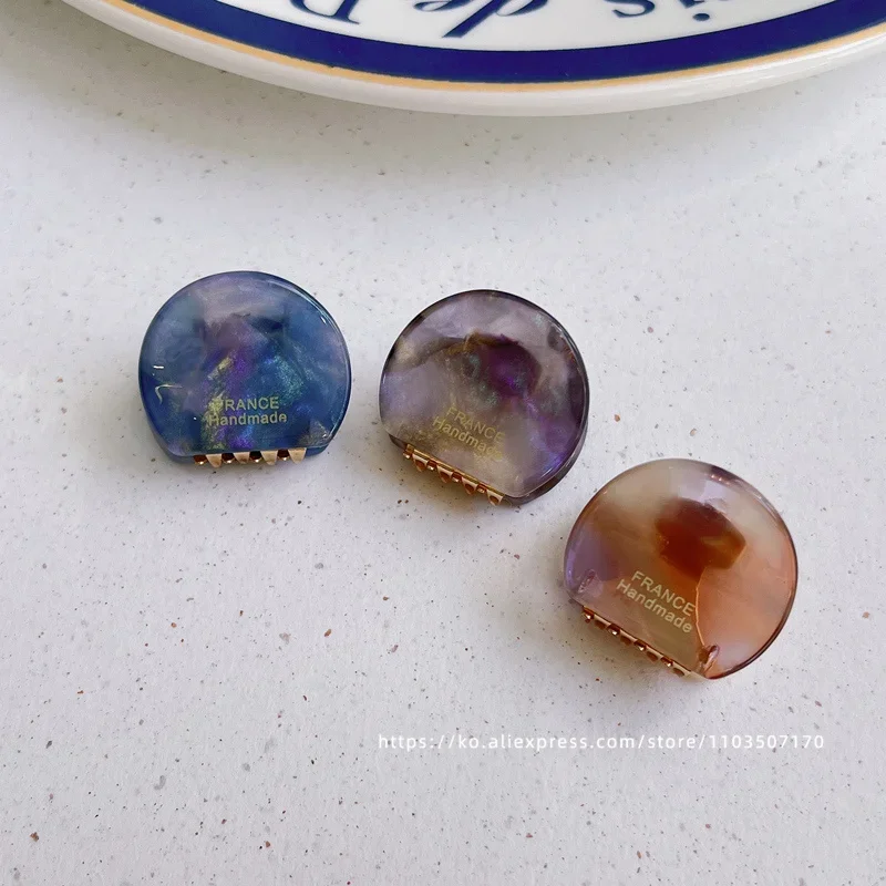 Cute little bear ear clip~Korea France simple round hair clip, small bangs clip, side clip