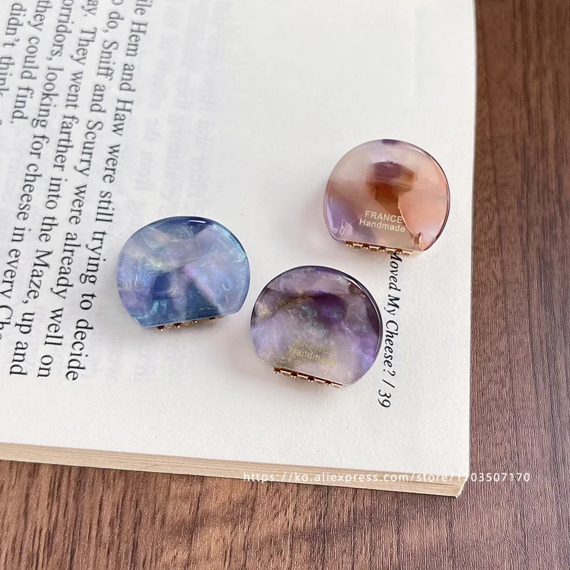 Cute little bear ear clip~Korea France simple round hair clip, small bangs clip, side clip