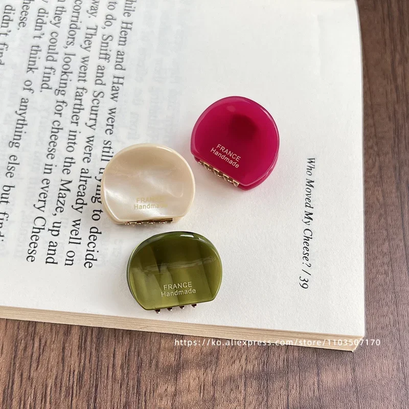 Cute little bear ear clip~Korea France simple round hair clip, small bangs clip, side clip