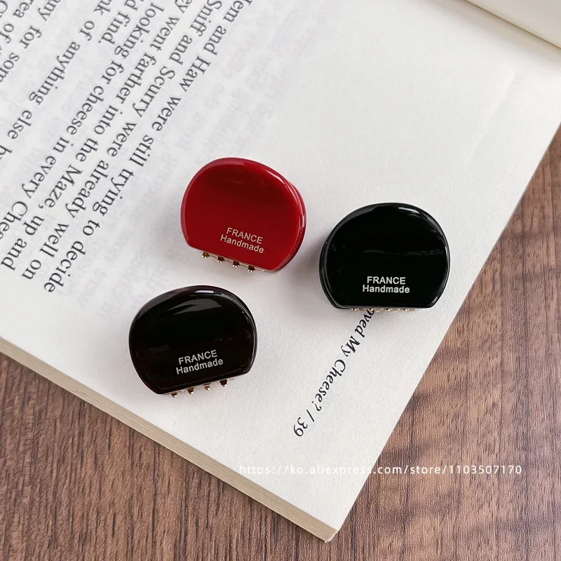 Cute little bear ear clip~Korea France simple round hair clip, small bangs clip, side clip