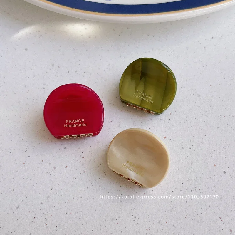 Cute little bear ear clip~Korea France simple round hair clip, small bangs clip, side clip