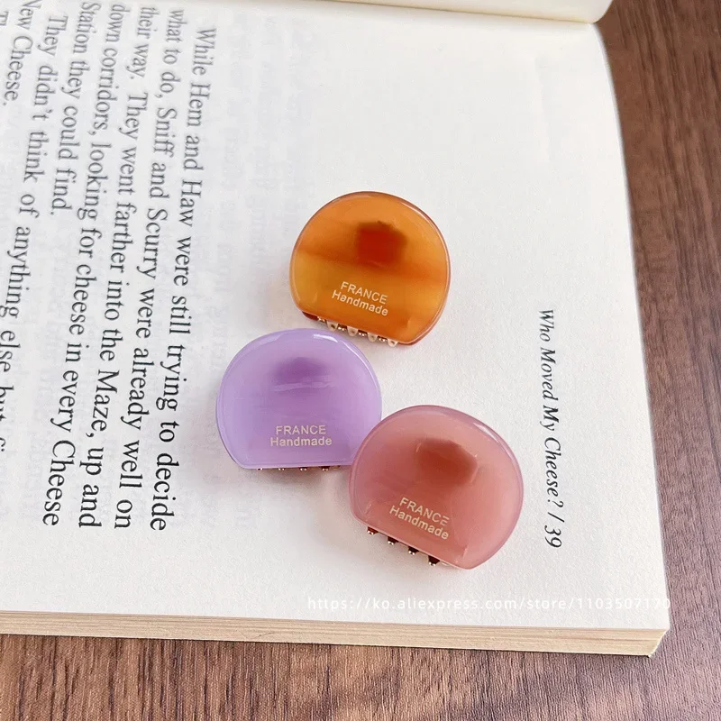 Cute little bear ear clip~Korea France simple round hair clip, small bangs clip, side clip