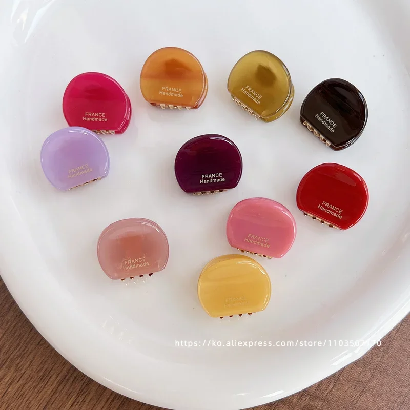 Cute little bear ear clip~Korea France simple round hair clip, small bangs clip, side clip