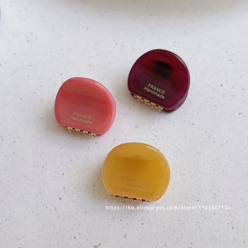 Cute little bear ear clip~Korea France simple round hair clip, small bangs clip, side clip