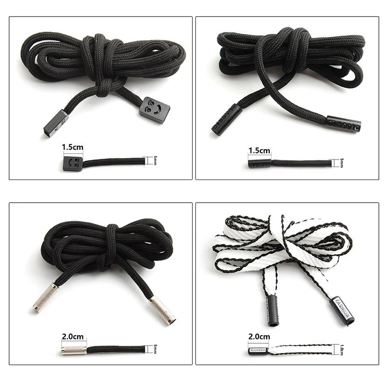 130cm Trouser Waist Drawstring For Women Men Sports Pants Decor Sweater Hat Rope Waist Rope String DIY Clothes Tool Accessories
