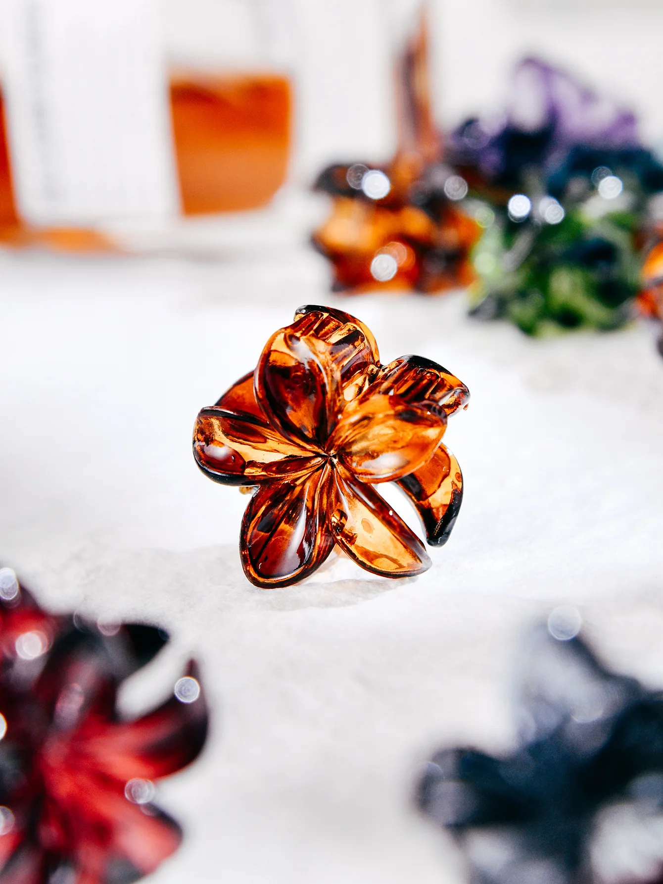 10Pcs Fashion Color Mixed Flower Mini Hair Claw Clip Clamp Hairpin Barrette Side Clip Headwear Hair Accessories For Women Girl