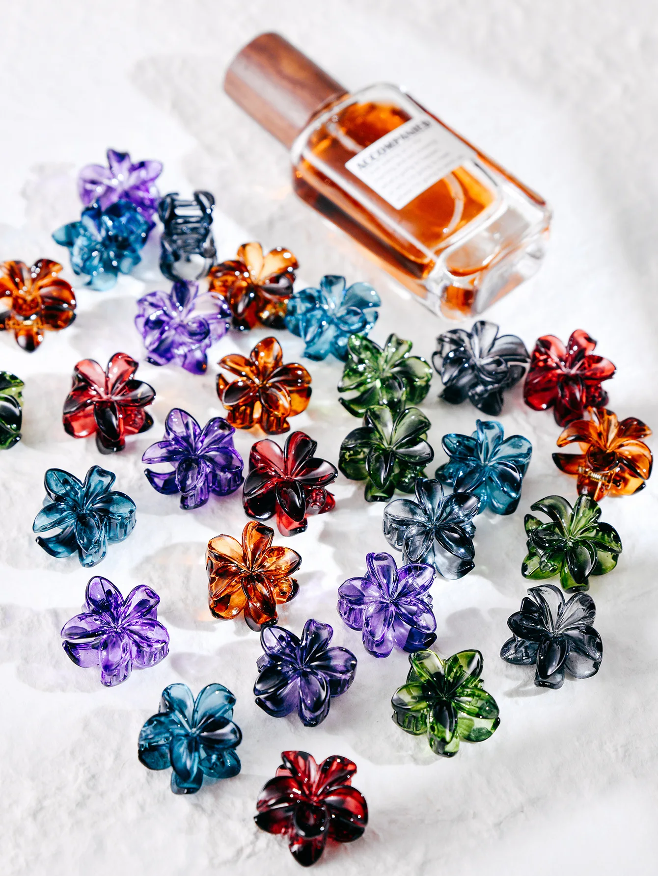 10Pcs Fashion Color Mixed Flower Mini Hair Claw Clip Clamp Hairpin Barrette Side Clip Headwear Hair Accessories For Women Girl