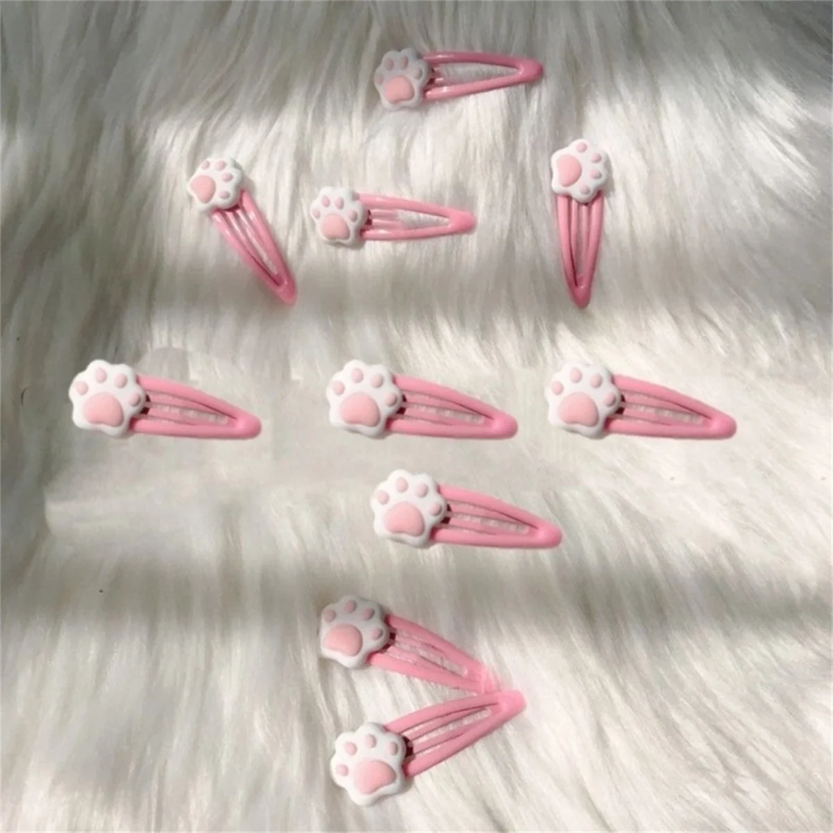 Y2K Cartoon Cat Paw Hair Clip Headwear - Stylish Travel Hairpins & Headdress Hairclip for Girls Fashionable Hair Accessories