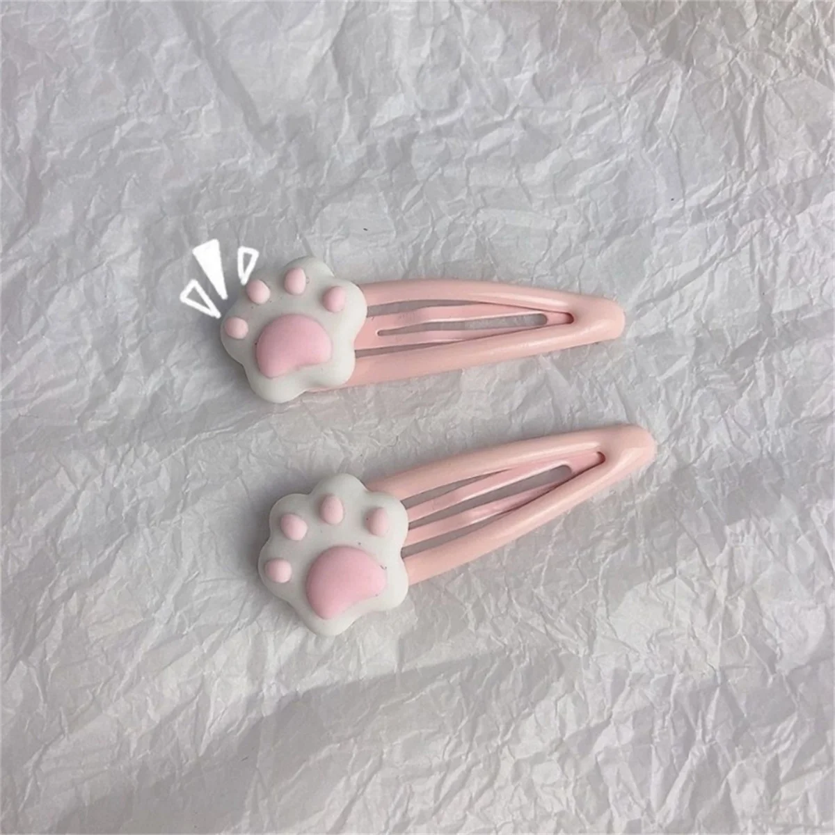 Y2K Cartoon Cat Paw Hair Clip Headwear - Stylish Travel Hairpins & Headdress Hairclip for Girls Fashionable Hair Accessories