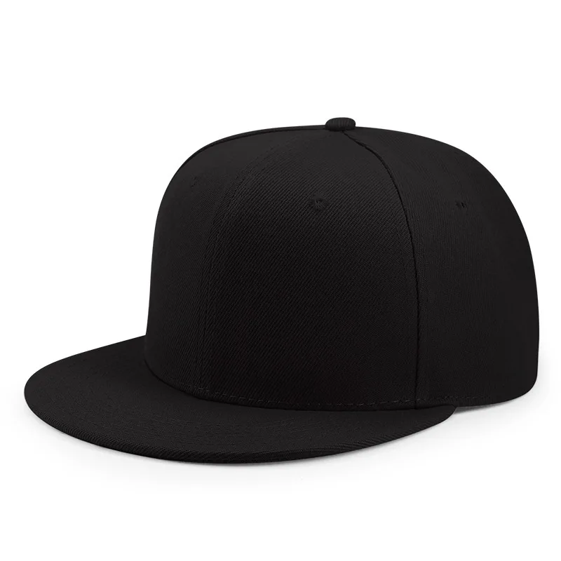 Baseball Caps For Men Women Unisex Hip Hop Solid Color Flat Brim Snapback Hats For Women Spring Summer Sun Hat Street Dance Kpop