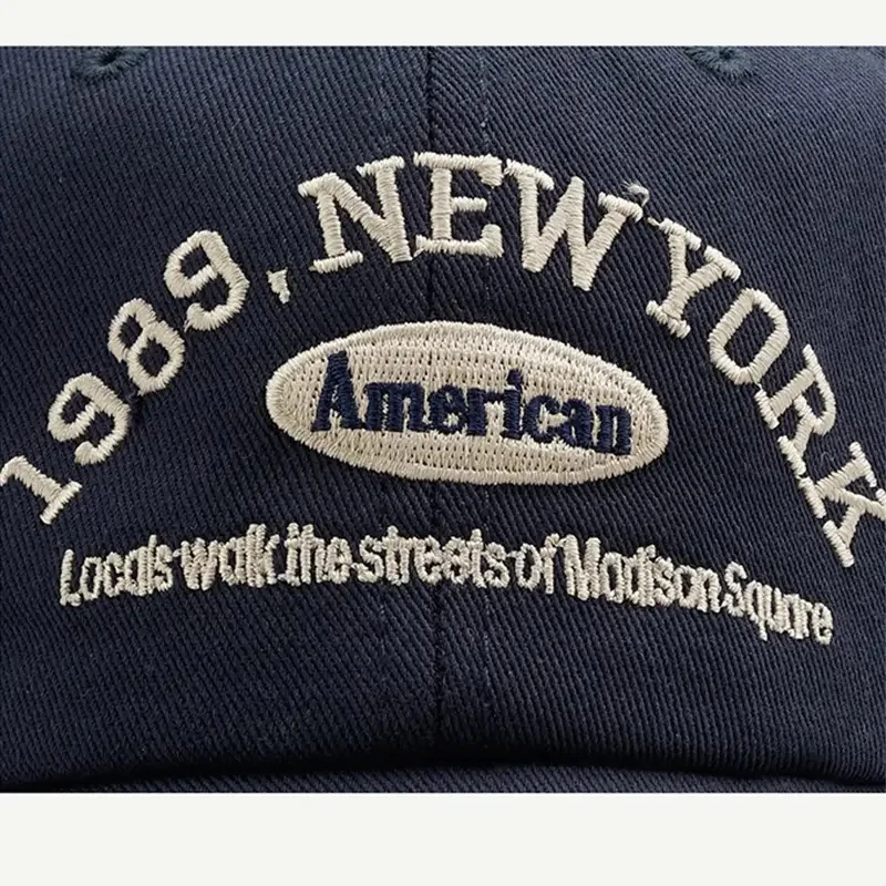 1989 Embroidery Soft Top Baseball Cap Women Sports Hat Man Unisex