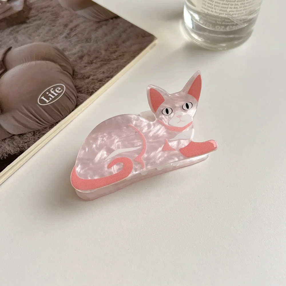 1pcs Cat Hairpin Lady Cute Little Hairpin Short Long Hair Hairpin for Daughter Lover Girl School Partner