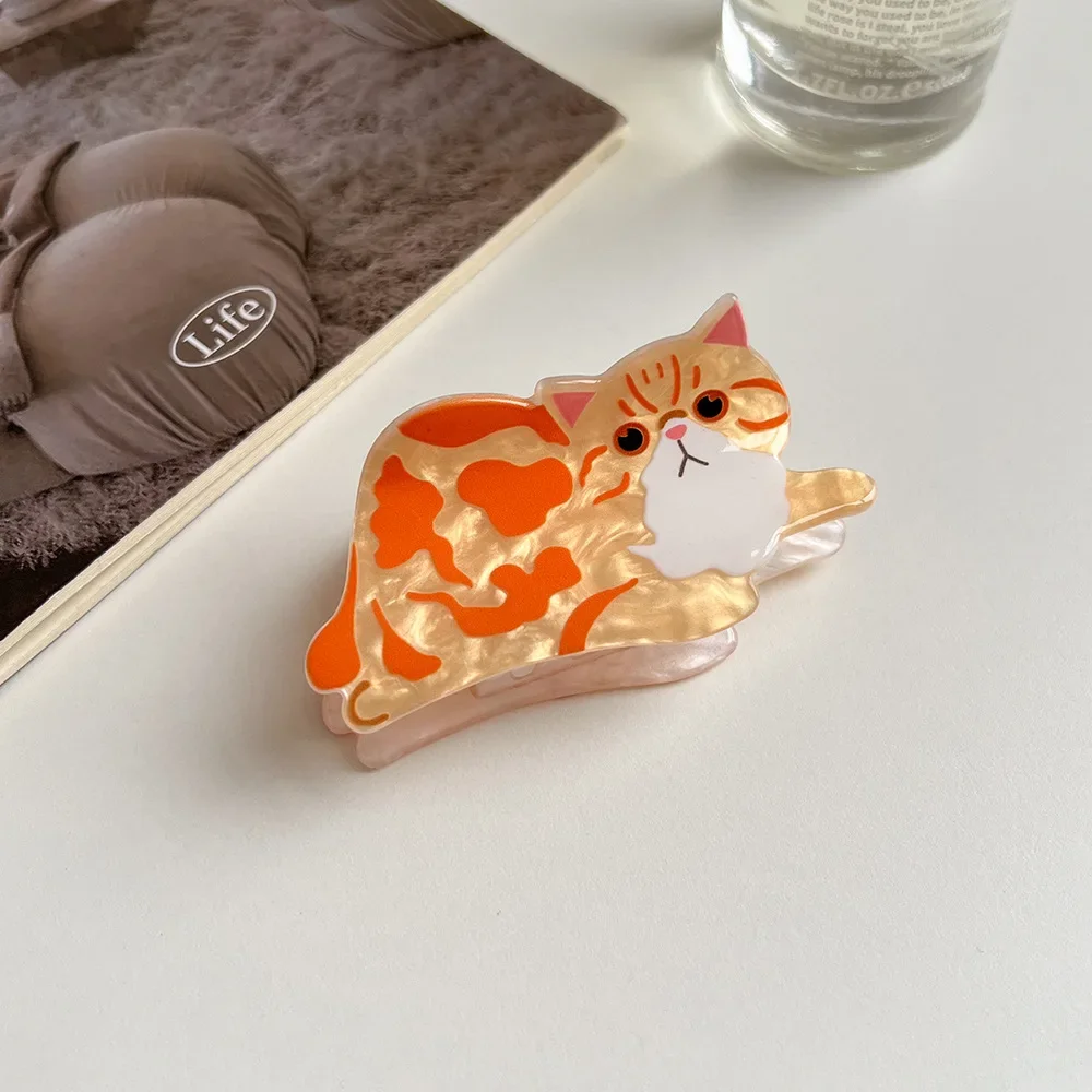 1pcs Cat Hairpin Lady Cute Little Hairpin Short Long Hair Hairpin for Daughter Lover Girl School Partner