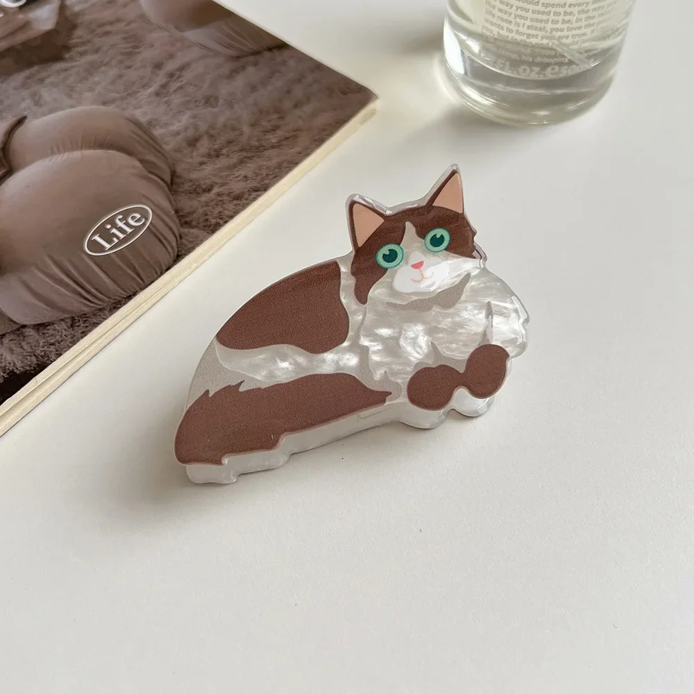 1pcs Cat Hairpin Lady Cute Little Hairpin Short Long Hair Hairpin for Daughter Lover Girl School Partner