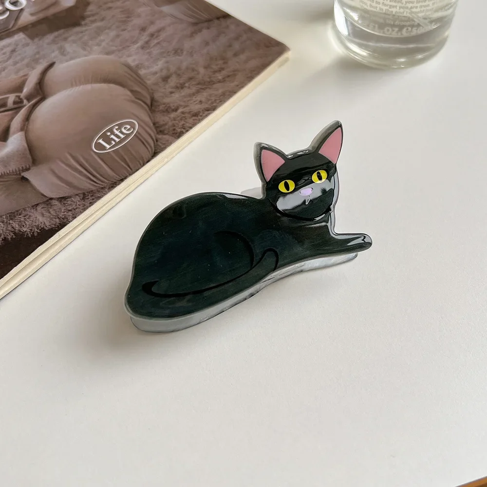 1pcs Cat Hairpin Lady Cute Little Hairpin Short Long Hair Hairpin for Daughter Lover Girl School Partner
