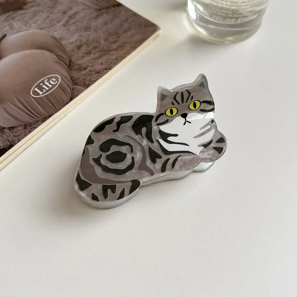 1pcs Cat Hairpin Lady Cute Little Hairpin Short Long Hair Hairpin for Daughter Lover Girl School Partner