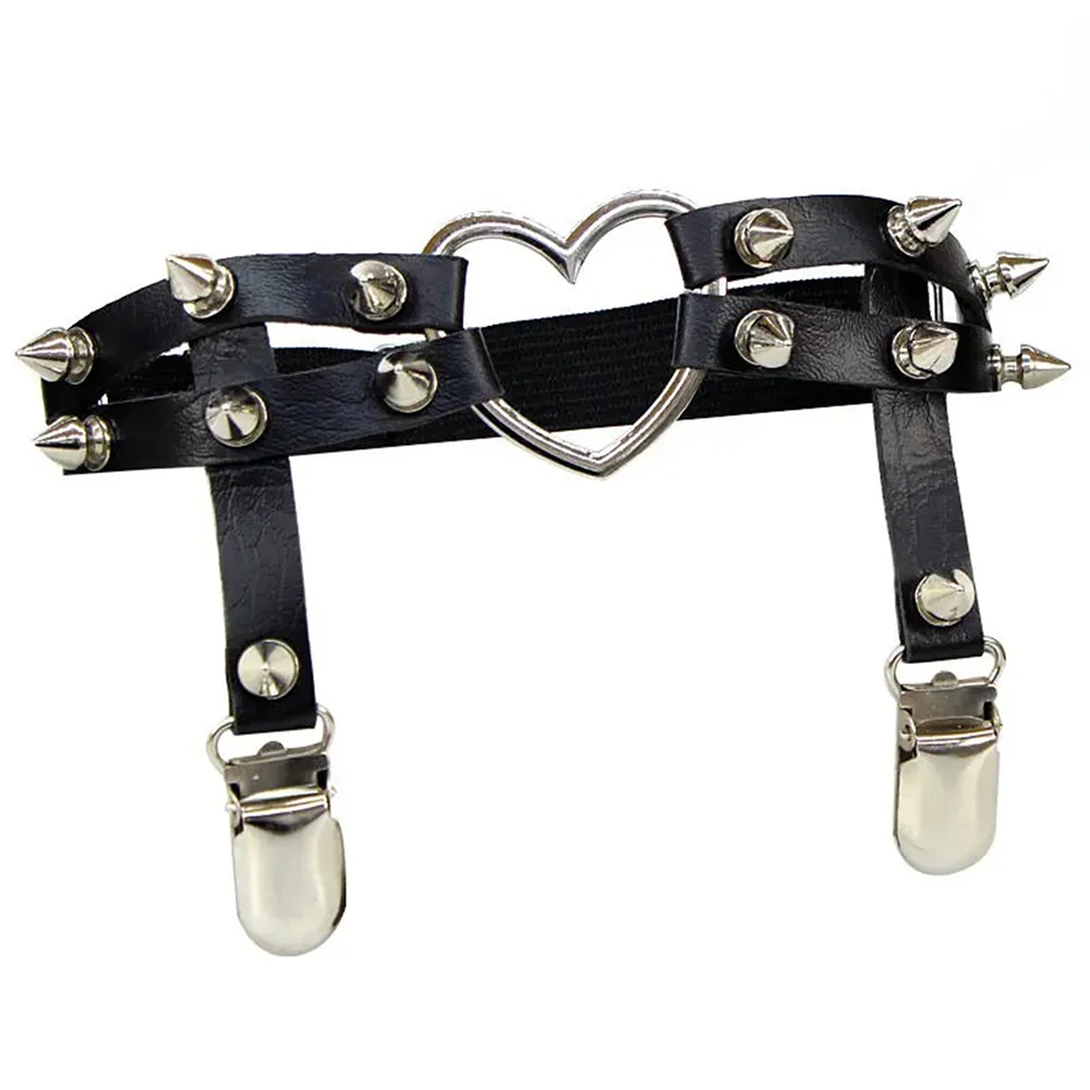 1pc Trendy Cat Face Thigh Loop Leg Loop Adjustment Anti - Slip Buckle Sock Clip Garter Belt Clip Sock Elastic Thigh Loop