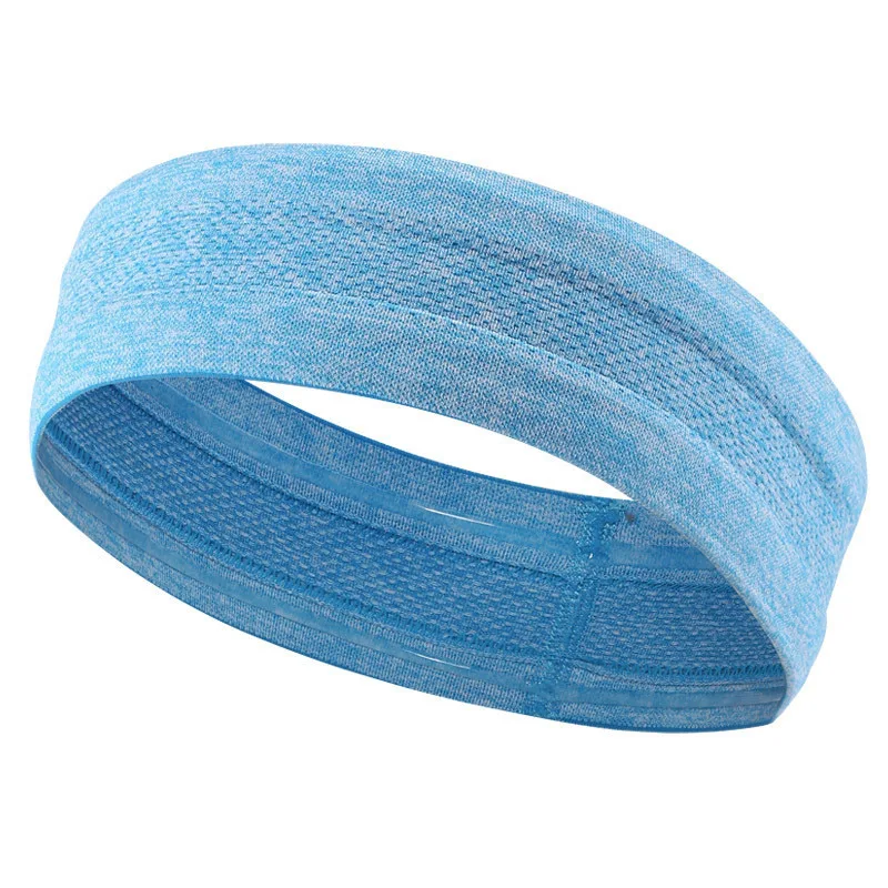 Fashion Summer Sports Headband For Men Non-slip Silicone Sweat Absorbing Headband Women Yoga Fitness Running Hair Accessories