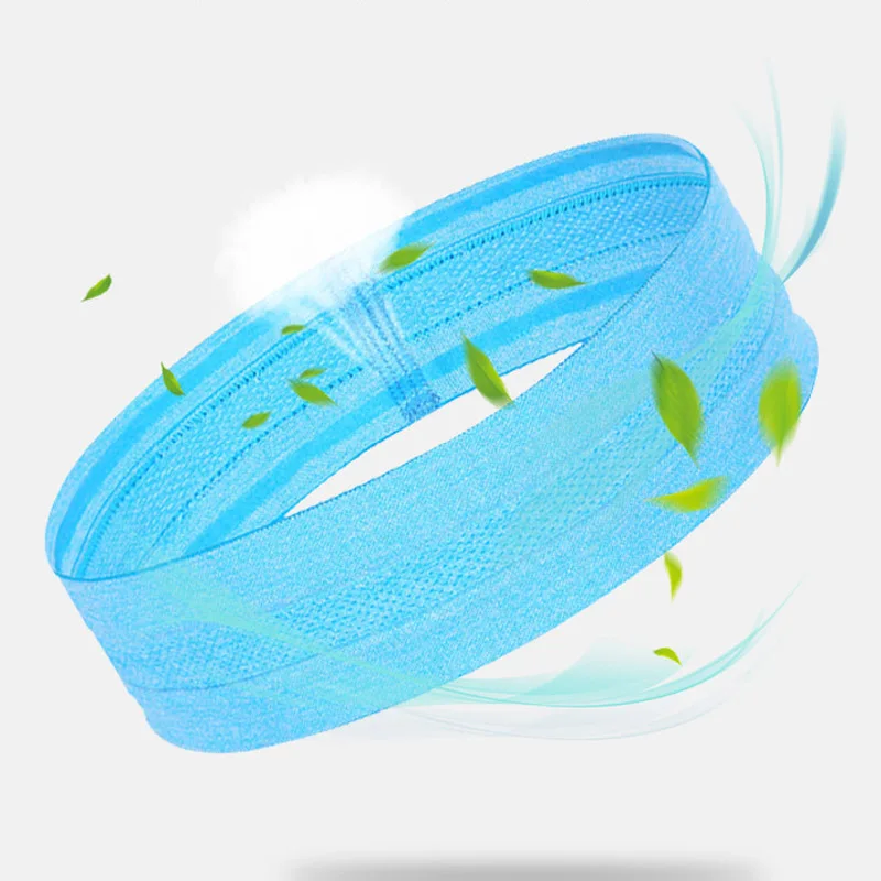 Fashion Summer Sports Headband For Men Non-slip Silicone Sweat Absorbing Headband Women Yoga Fitness Running Hair Accessories