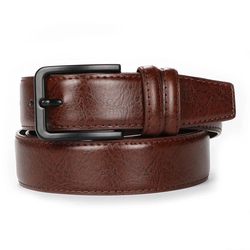 Men's Leather Pin Buckle Casual Retro Leather Belt Youth Jeans Belt, Father's Day Gift