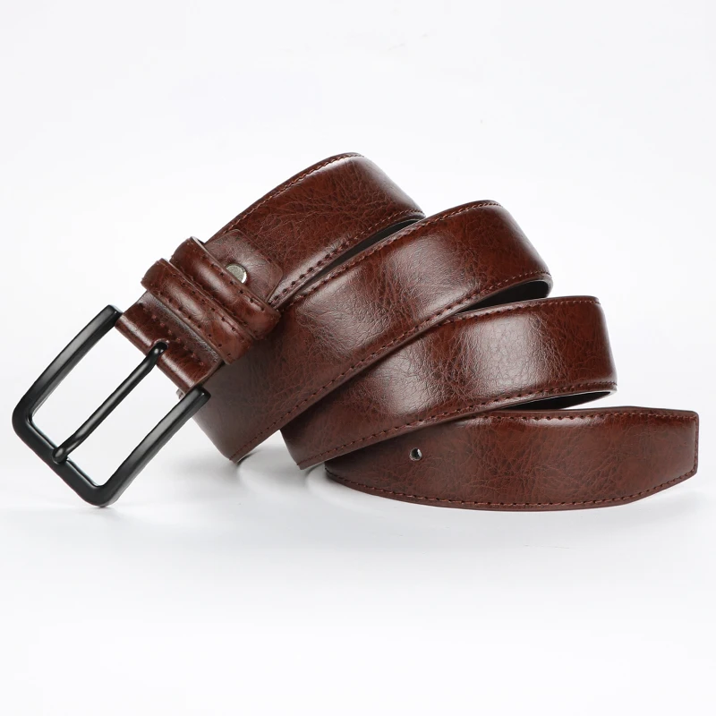 Men's Leather Pin Buckle Casual Retro Leather Belt Youth Jeans Belt, Father's Day Gift