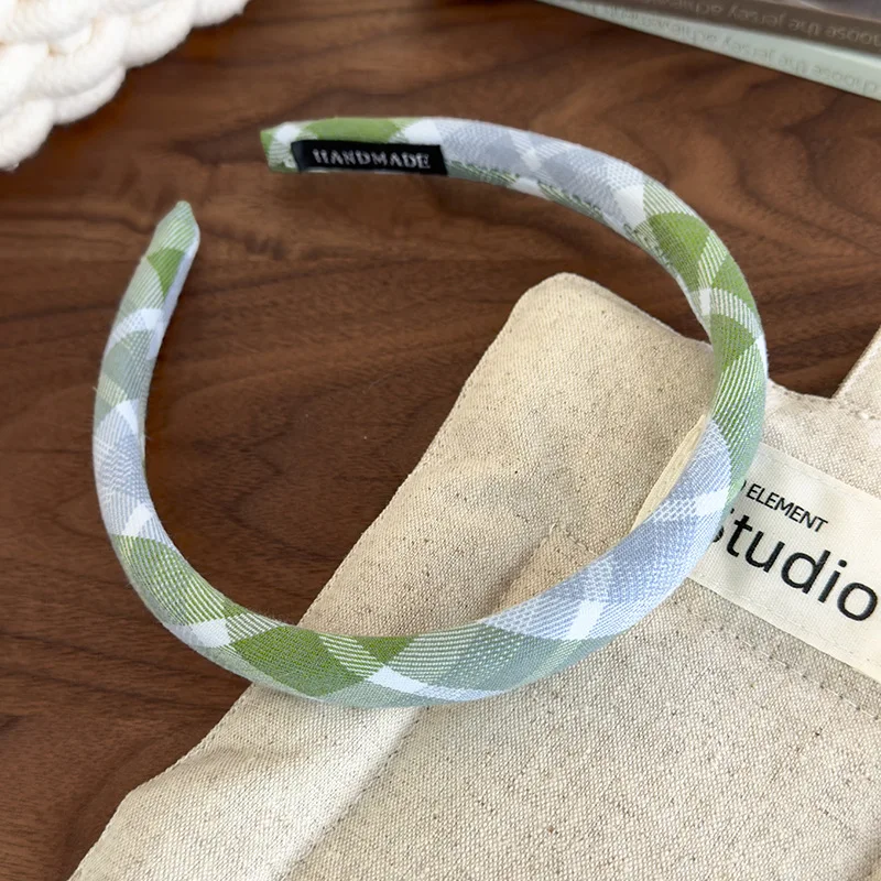 Headbands for Women Japanese Fashion Vintage Plaid Hair Hoop Hairbands Sweet Girl Hair Accessories Hair Bands Headdress Headwear