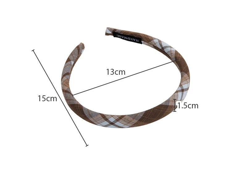Headbands for Women Japanese Fashion Vintage Plaid Hair Hoop Hairbands Sweet Girl Hair Accessories Hair Bands Headdress Headwear