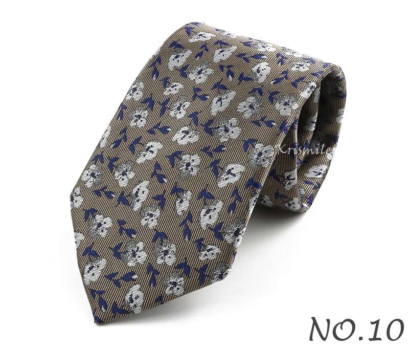 Novelty Floral Ties For Women Men Green Blue Flower Casual Necktie Wedding Party Business Office Daily Wear Cravat Accessory
