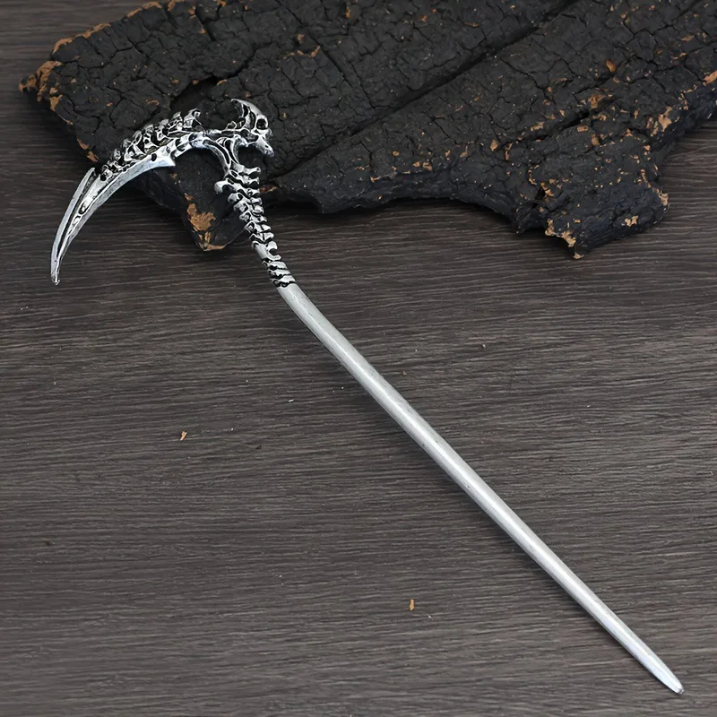 1PC Popular, Nordic Style, Retro, Skull, Scythe, Hairpin, for Women, Hair Accessory, Jewelry, Hair Clip