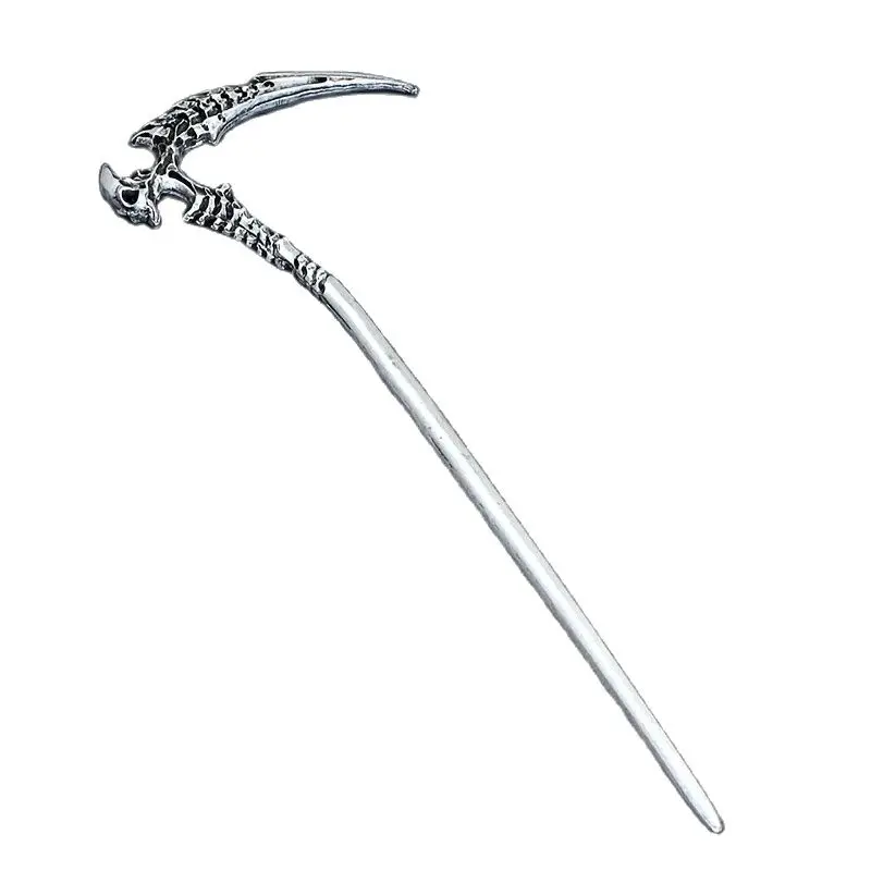 1PC Popular, Nordic Style, Retro, Skull, Scythe, Hairpin, for Women, Hair Accessory, Jewelry, Hair Clip