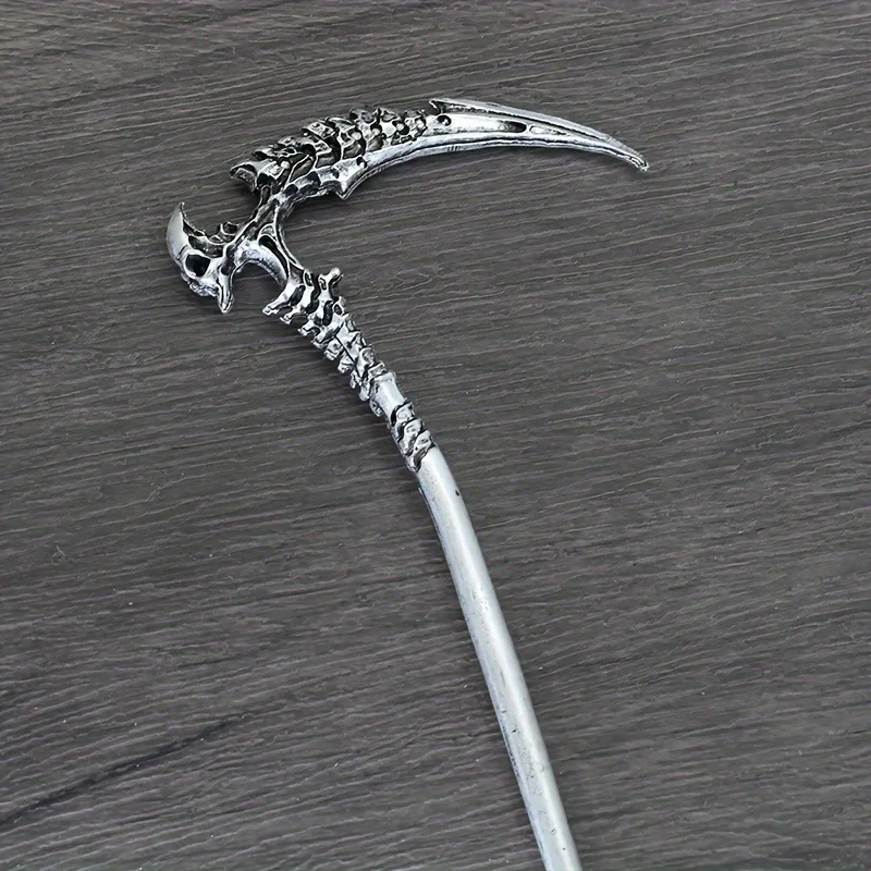 1PC Popular, Nordic Style, Retro, Skull, Scythe, Hairpin, for Women, Hair Accessory, Jewelry, Hair Clip