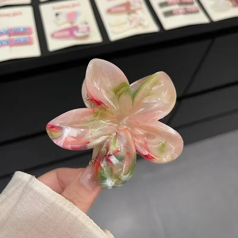 Flower Hair Crabs Hair Clips Fashion Casual Summer Flower Hair Claw Clip Shark Hairpin Barrettes