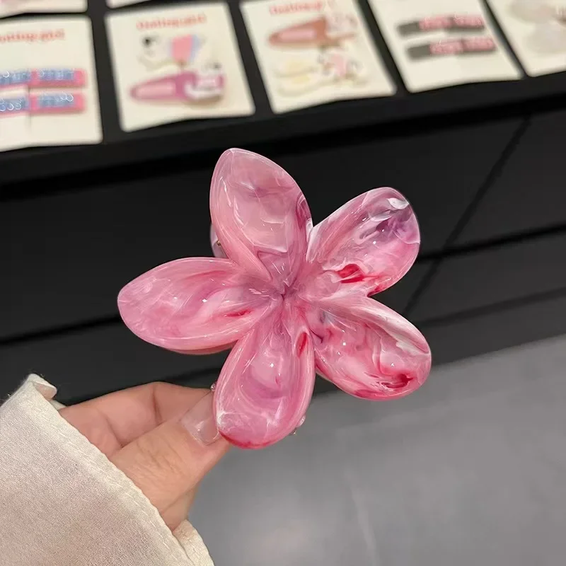Flower Hair Crabs Hair Clips Fashion Casual Summer Flower Hair Claw Clip Shark Hairpin Barrettes