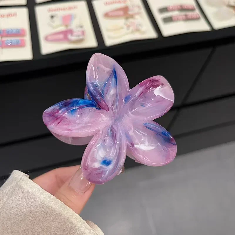 Flower Hair Crabs Hair Clips Fashion Casual Summer Flower Hair Claw Clip Shark Hairpin Barrettes