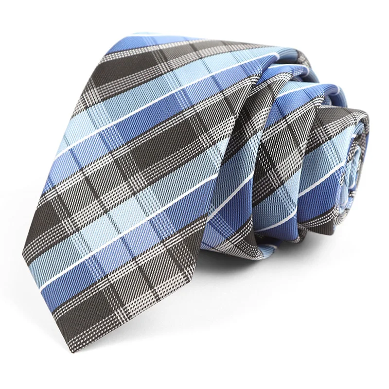 Luxury Skinny 6CM Mens Necktie Ties For Man Striped Plaid Floral Solid Jacquard Ascot Business Party Neck Tie Accssories