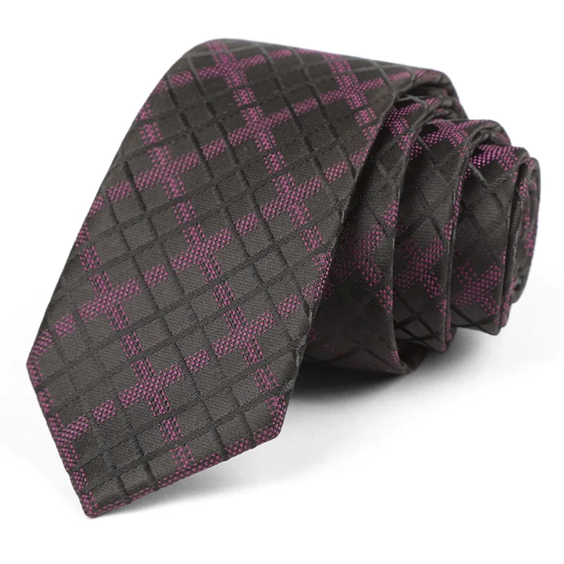 Luxury Skinny 6CM Mens Necktie Ties For Man Striped Plaid Floral Solid Jacquard Ascot Business Party Neck Tie Accssories