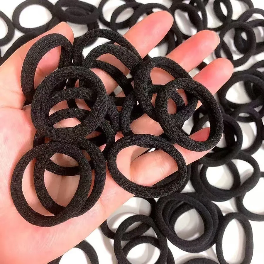 50PCS/Set New Women Girls Candy Colors Nylon Basic Scrunchie Hair Tie Ponytail Hold Hair Rubber Bands Fashion Hair Accessories