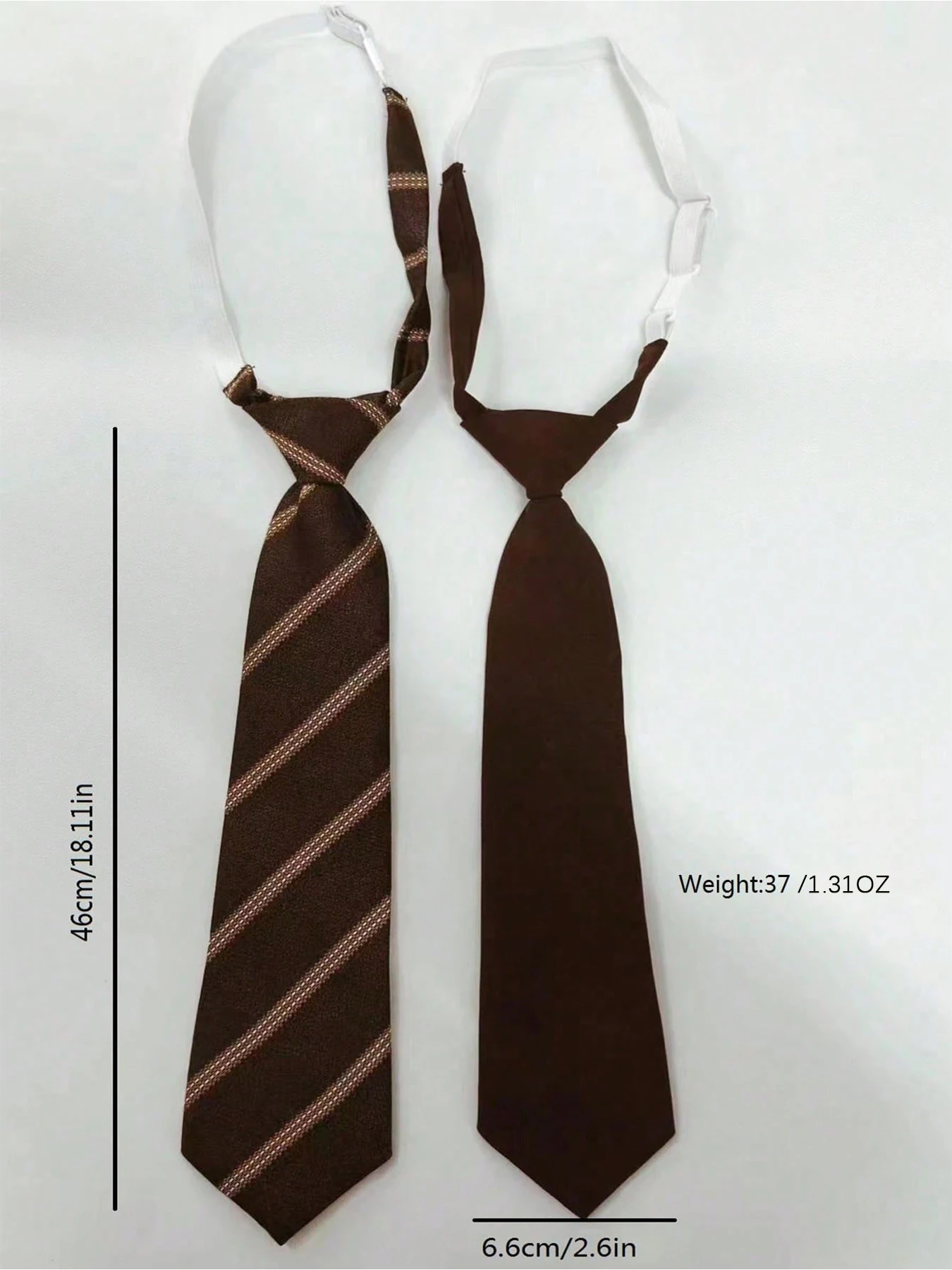 2Pc Men's and Women's Fashionable Casual Style School Uniforms for Graduation Season, Coffee Color, No Tie Needed, Suitable for Work and Commuting, School Uniforms